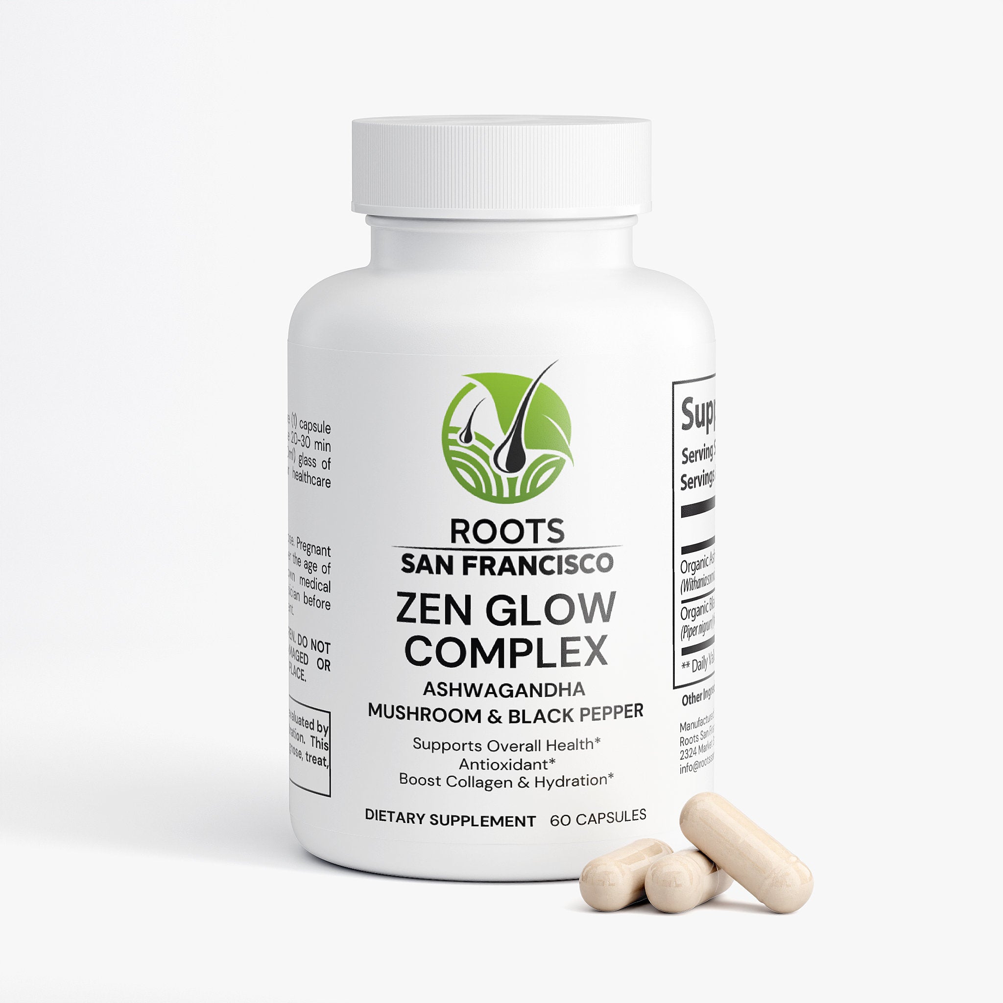 Zen Glow Complex with Ashwagandha & Black Pepper