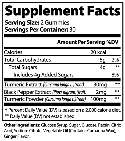 Golden Essence Turmeric & Ginger Gummies